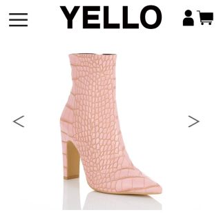 イエローブーツ(Yellow boots)のYELLO❤︎ショートブーツ❤︎フェイククロコレザー(ブーツ)