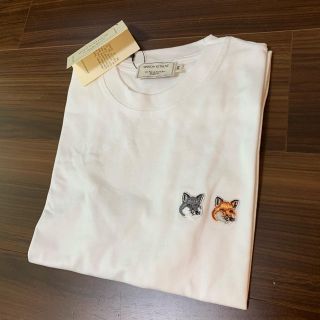 メゾンキツネ(MAISON KITSUNE')のMaison kitsune  メゾンキツネ ダブルヘッドパッチ Tシャツ(Tシャツ(半袖/袖なし))