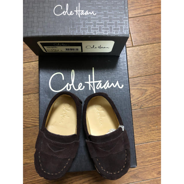 Cole Haan(コールハーン)のコールハーン ファーストシューズ 本革 ダークブラウン 新品未使用品 キッズ/ベビー/マタニティのベビー靴/シューズ(~14cm)(スニーカー)の商品写真