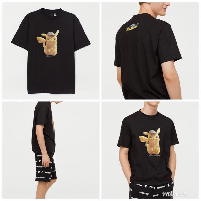 H&M(エイチアンドエム)の新品 H&M メンズ 名探偵ピカチュウ Ｔシャツ コラボ メンズのトップス(Tシャツ/カットソー(半袖/袖なし))の商品写真