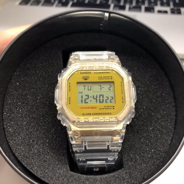 【未使用】G-SHOCK DW-5035E-7JR 35周年グレイシア ゴールド