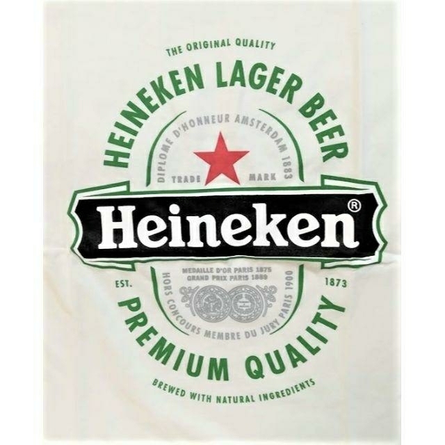 Heineken★ハイネケン★ジョークTシャツ★白★XＬ★ホワイト★綿100★ メンズのトップス(Tシャツ/カットソー(半袖/袖なし))の商品写真