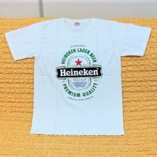 Heineken★ハイネケン★ジョークTシャツ★白★XＬ★ホワイト★綿100★(Tシャツ/カットソー(半袖/袖なし))
