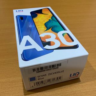 ギャラクシー(Galaxy)のGalaxy A30 ギャラクシー ブルー SIMフリー 送料無料(スマートフォン本体)