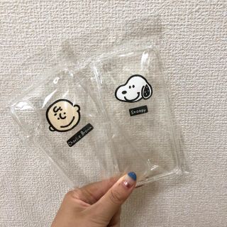 【Snoopy(・‘‘(●)Charlie⋆クリアiphoneケース】 (iPhoneケース)