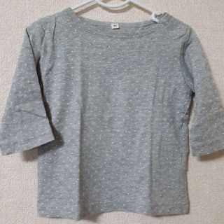 ムジルシリョウヒン(MUJI (無印良品))の無印良品 ドット柄 カットソー 七分袖 90(Tシャツ/カットソー)