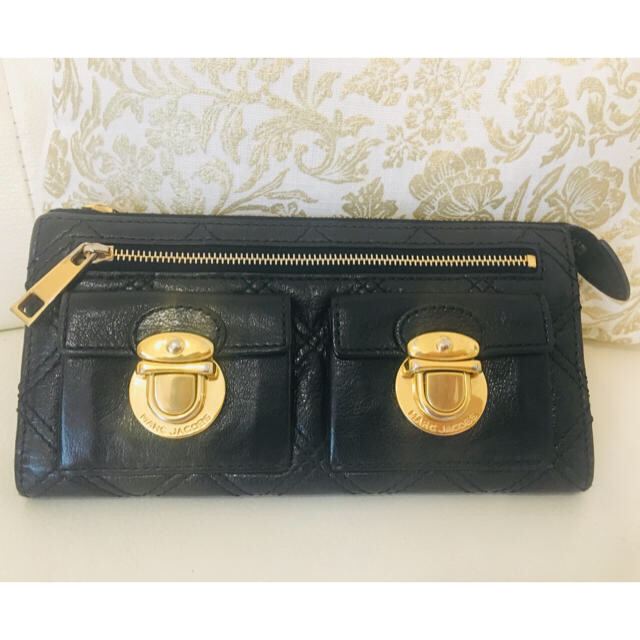 MARC JACOBS(マークジェイコブス)の♡マークジェイコブス  ブラックレザー長財布♡ レディースのファッション小物(財布)の商品写真