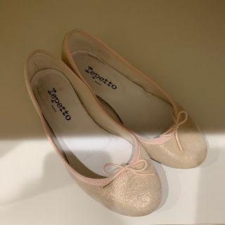 レペット(repetto)のrepetto レペット シャンパンゴールド バレエシューズ ピンク 人気定番(バレエシューズ)