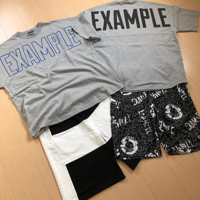 【バラ売り不可】2019ss EXAMPLE 4点まとめ売り XLサイズTシャツ/カットソー(半袖/袖なし)