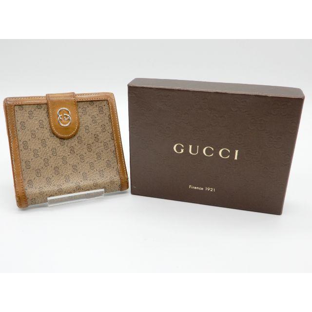 Gucci - ☆GUCCI☆ グッチ 二つ折りブラウン短財布　箱付きの通販 by full-brandy's shop｜グッチならラクマ