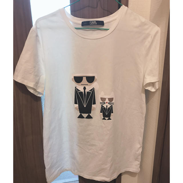 Karl Lagerfeld(カールラガーフェルド)のkarl lagerfeld tシャツ Mサイズ 美品 レディースのトップス(Tシャツ(半袖/袖なし))の商品写真