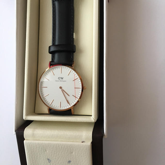 Daniel Wellington - ダニエルウェリントン 40MM Rose Gold レザーベルト新品