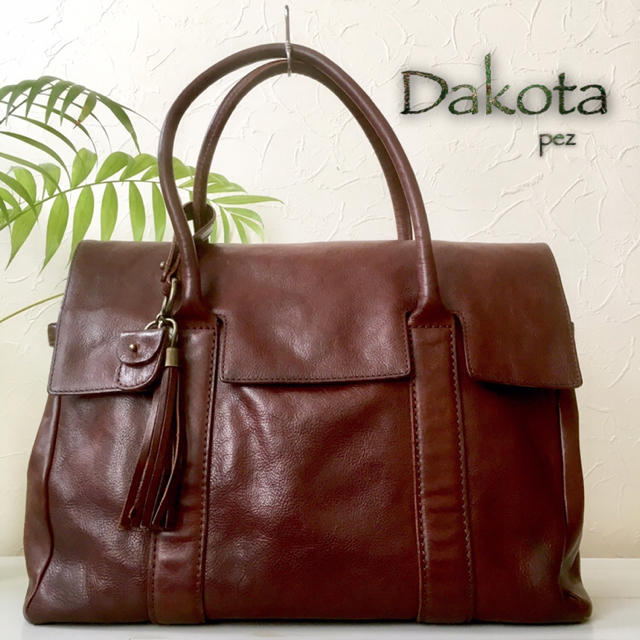 ◇超美品◆ Dakota ダコタ 約3.8万 総本革 レザートートバッグ 鞄バッグ