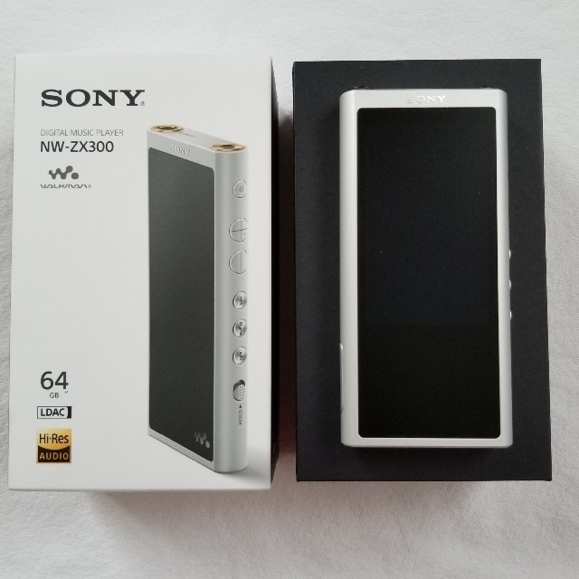 SONY ウォークマン　NW-ZX300  シルバー美品【武蔵野ケースシルバー】