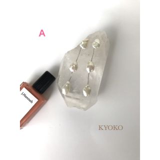 KEK様専用 3pearl pierce シルバーカラー(ピアス)