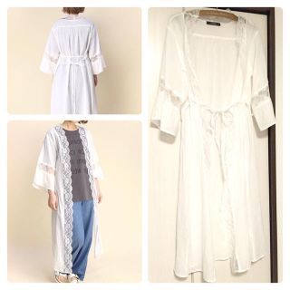 ダブルクローゼット(w closet)のレース付きガウン(シャツ/ブラウス(半袖/袖なし))