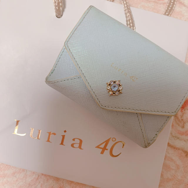 4℃(ヨンドシー)のルリア４℃ ミニ財布 ライトブルー レディースのファッション小物(財布)の商品写真