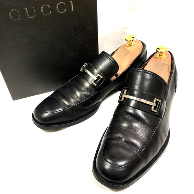 Gucci(グッチ)のGUCCI 約25.5cm 40.5 レザービットローファー メンズ グッチ メンズの靴/シューズ(ドレス/ビジネス)の商品写真