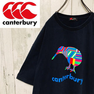 カンタベリー(CANTERBURY)のカンタベリー Canterbury☆プリントロゴ ブラックTシャツ デカロゴ(Tシャツ/カットソー(半袖/袖なし))