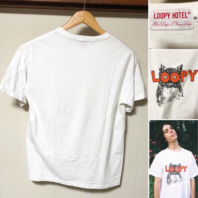 ART VINTAGE(アートヴィンテージ)のLOOPY HOTEL ルーピー ホテル WISM EX フクロウ Tシャツ メンズのトップス(Tシャツ/カットソー(半袖/袖なし))の商品写真