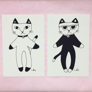 猫 モノクロおしゃれ ポストカード6枚セットの通販 By Shiokocat S Shop ラクマ