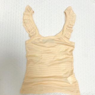 シアタープロダクツ(THEATRE PRODUCTS)のborder frill camisole🍊(キャミソール)