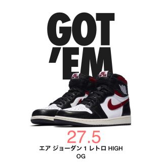 ナイキ(NIKE)のNIKE AIR JORDAN 1 RETRO HI OG GYM RED(スニーカー)