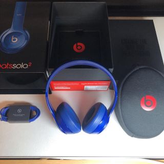 ビーツバイドクタードレ(Beats by Dr Dre)のbeats solo2 ブルー ヘッドホン ［現在販売終了品］(ヘッドフォン/イヤフォン)