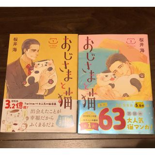 スクウェアエニックス(SQUARE ENIX)の【値下げしました】おじさまと猫 1、2巻 桜井海(女性漫画)