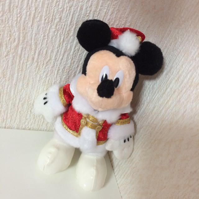Disney(ディズニー)の2009♡Xmas♡ミッキー♡ぬいば エンタメ/ホビーのおもちゃ/ぬいぐるみ(ぬいぐるみ)の商品写真