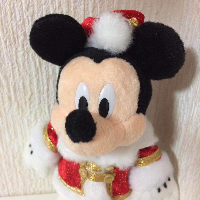 Disney(ディズニー)の2009♡Xmas♡ミッキー♡ぬいば エンタメ/ホビーのおもちゃ/ぬいぐるみ(ぬいぐるみ)の商品写真