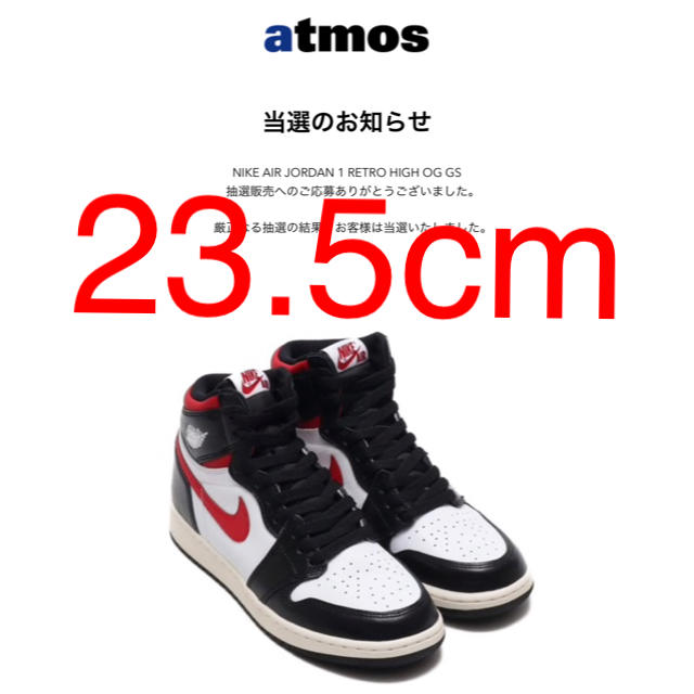 NIKE AIRJORDAN 1 RETRO HIGH OG GS 23.5cm