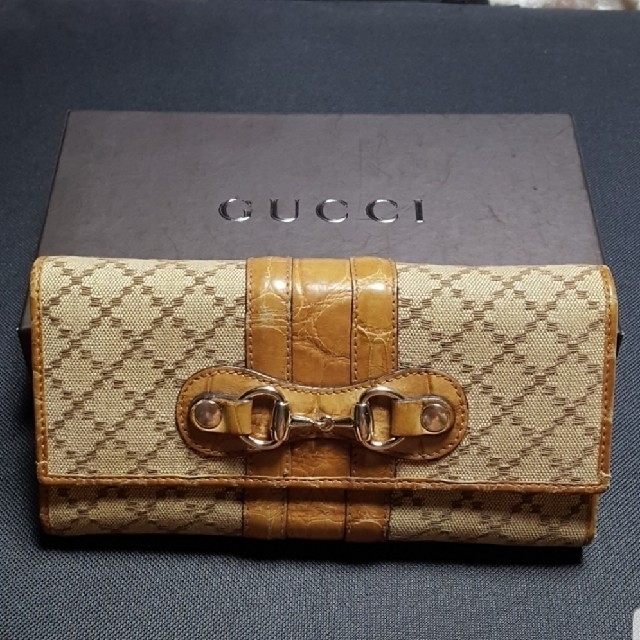 Gucci - GUCCI　クロコダイル×ディアマンテ ウォレットの通販 by papillon's shop｜グッチならラクマ