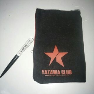 ヤザワコーポレーション(Yazawa)の矢沢永吉ボールペンと布ケース(アイドルグッズ)