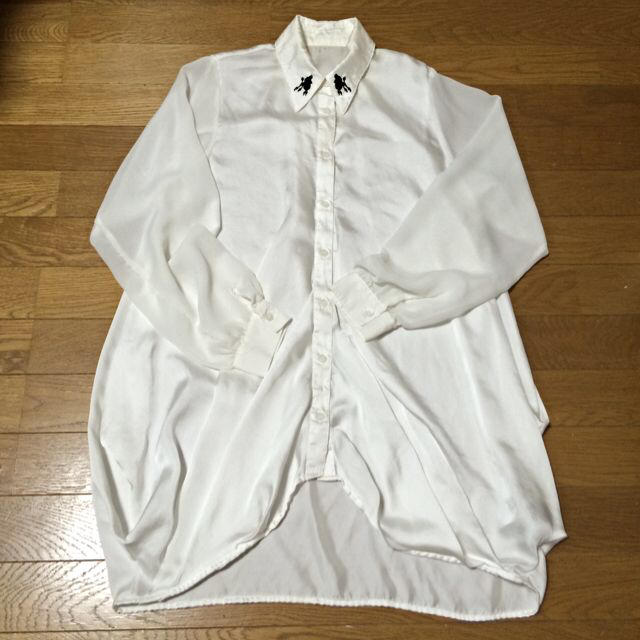 MURUA(ムルーア)のMURUA白シフォンブラウス レディースのトップス(シャツ/ブラウス(長袖/七分))の商品写真