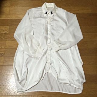 ムルーア(MURUA)のMURUA白シフォンブラウス(シャツ/ブラウス(長袖/七分))