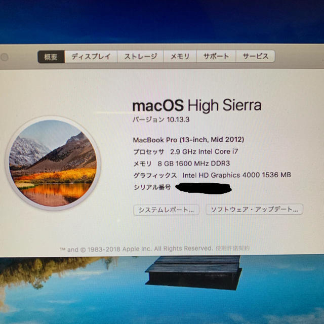 Mac (Apple)(マック)のMacBook Pro Mid 2012 スマホ/家電/カメラのPC/タブレット(ノートPC)の商品写真