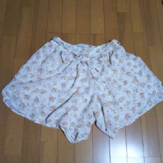 ハニーズ(HONEYS)の花柄シフォン キュロット スカート(キュロット)