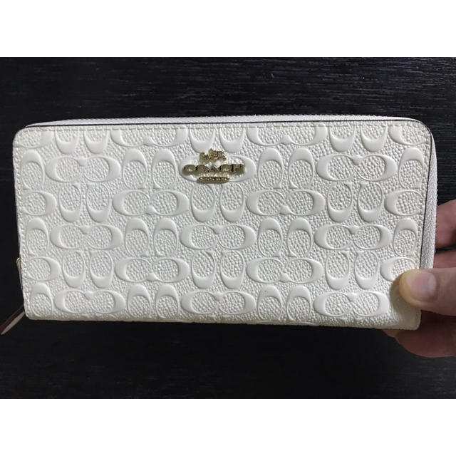 coachデボスドシグネチャー長財布