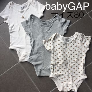 ベビーギャップ(babyGAP)のbabyGAP ロンパース 半袖 80(ロンパース)