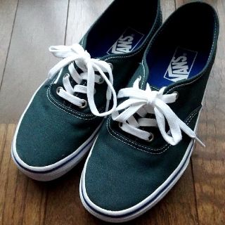 ヴァンズ(VANS)の【VANS】スニーカー green (23.0㎝)(スニーカー)