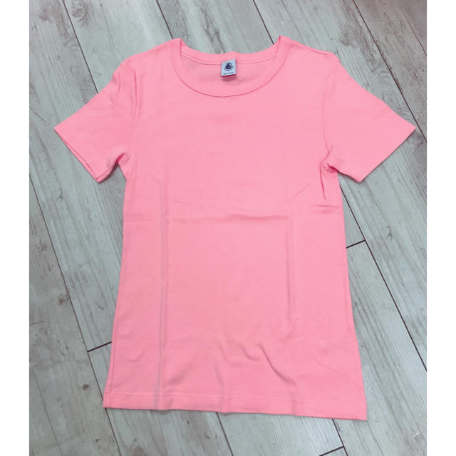 PETIT BATEAU(プチバトー)のプチバトー  ピンク XS 14ans 新品 ★ レディースのトップス(Tシャツ(半袖/袖なし))の商品写真