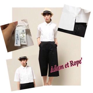 アダムエロぺ(Adam et Rope')のアダムエロペ ♡ コットンシャツ(シャツ/ブラウス(半袖/袖なし))