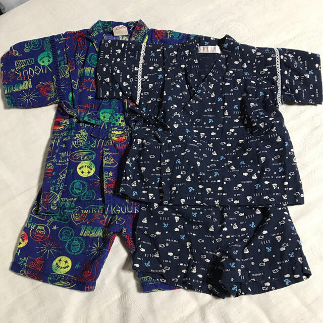 子供甚平 80と110  キッズ/ベビー/マタニティのキッズ服男の子用(90cm~)(甚平/浴衣)の商品写真