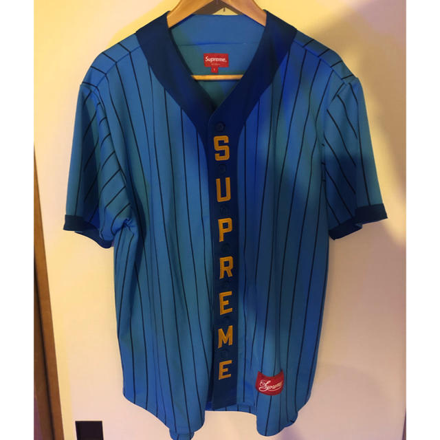 Supreme VerticalLogo Baseball ベースボールシャツ