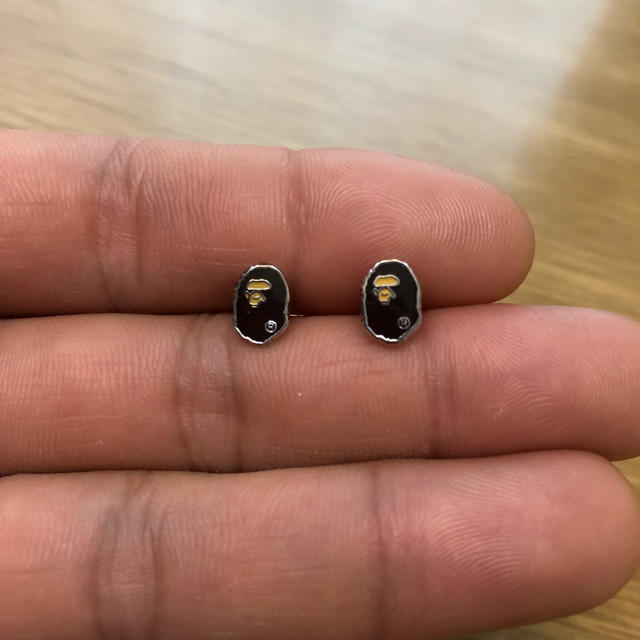 A BATHING APE - A BATHING APE/ピアス/APE HEAD/消毒済みの通販 A BATHING APE - A BATHING APE/ピアス/APE HEAD/消毒済みの通販
