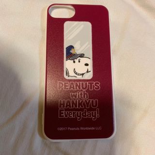 スヌーピー(SNOOPY)の阪急×スヌーピー コラボ iPhone 7 8対応カバー 美品(iPhoneケース)