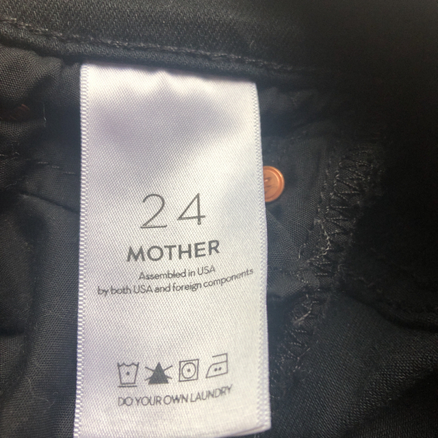 mother デニム INSIDER CROP STEPFRAY 黒 3