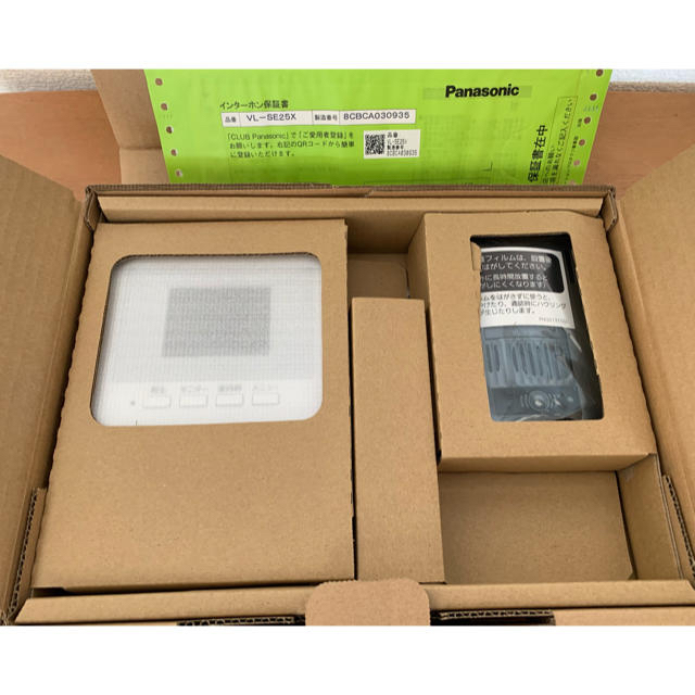 Panasonic(パナソニック)の新品  Panasonic テレビドアホン VL-SE25X 6台 スマホ/家電/カメラのスマホ/家電/カメラ その他(防犯カメラ)の商品写真