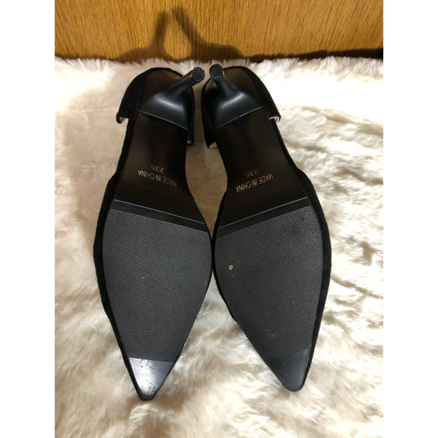 パンプス 黒スエード レディースの靴/シューズ(ハイヒール/パンプス)の商品写真